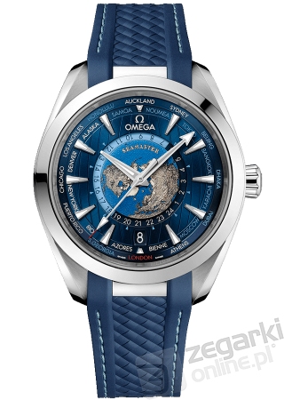 ZEGAREK OMEGA SEAMASTER AQUA TERRA 150M CO AXIAL MASTER CHRONOMETER GMT WORLDTIMER 43 MM 220.12.43.22.03.001