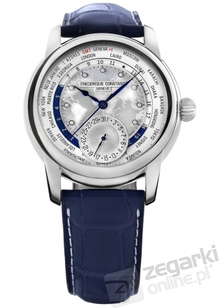 ZEGAREK FREDERIQUE CONSTANT WORLDTIMER MANUFACTURE AUTOMATIC LIMITED EDITION FC-718WM4H6